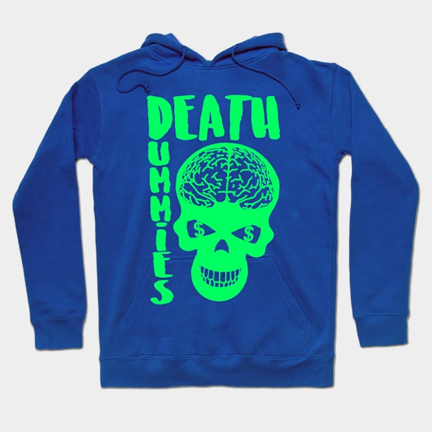 Green Death Dummies Skull Hoodie by DeathDummies